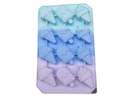 Molde silicona con tapa HELADITOS